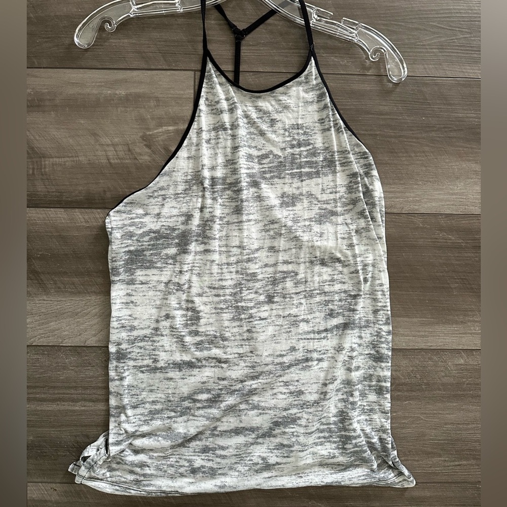 Nike Black and Gray Backless Tank Top